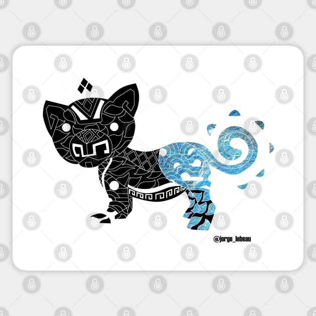 blue king mexican tiger ecopop Sticker by jorge_lebeau